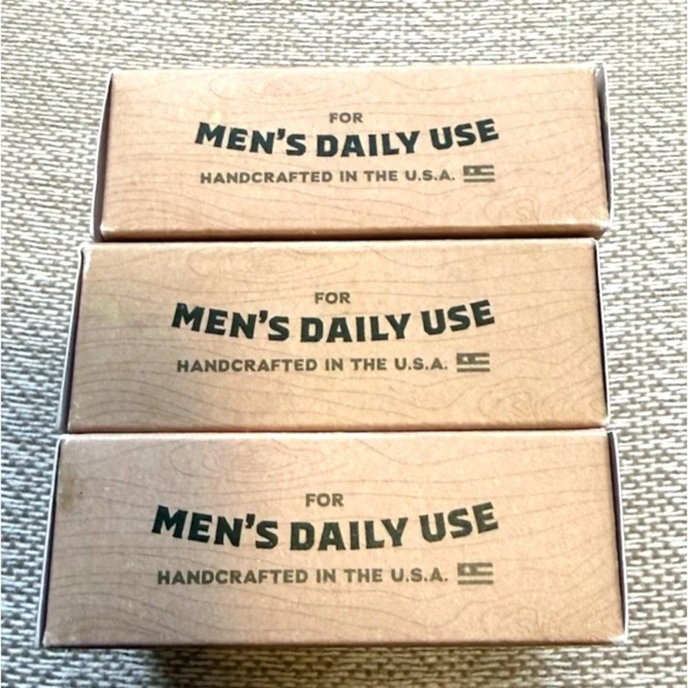 Dr. Squatch MEN'S NATURAL Bar Soap Lot Of 3 FRESH FALLS Scent 5 oz Each Bar
